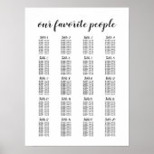 20 Tableau Grandes Sièges Mariages (Devant)