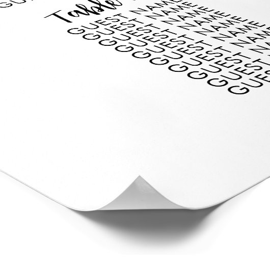 20 Tableau Grandes Sièges Mariages (Coin)