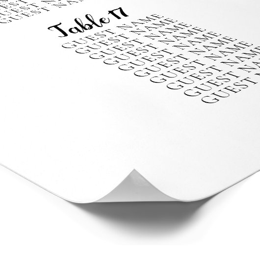 20 Tableau Grandes Sièges Mariages (Coin)