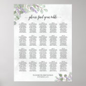 20 Tableau Mariage Plat Lavender Eucalyptus (Devant)