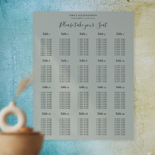 20 Tableau Tableau Siège Sage Vert
