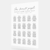 20 Tables Favorite People Acrylic Seating Chart (Angle)