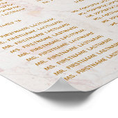 20 Tables Tableau de siège Marbre Calla Lilies Flo (Coin)