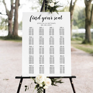 20 Tafel Grote Trouwgast Stoelen Plattegrond Poster
