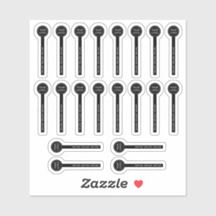 20 Transparante Lippenbalsem Veiligheidsafdichting Sticker