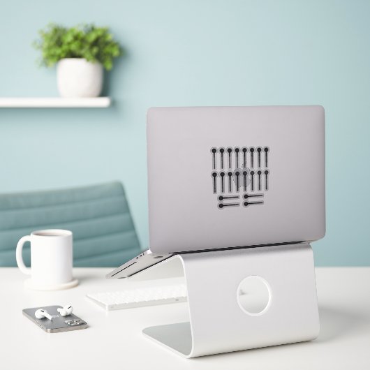 20 Transparante Lippenbalsem Veiligheidsafdichting Sticker (Laptop op bureau)