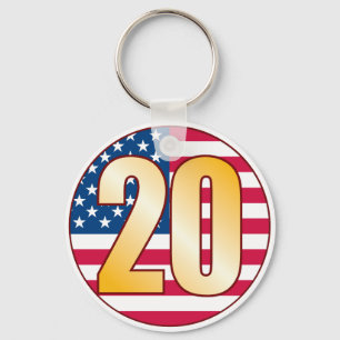 20 USA Gold Sleutelhanger