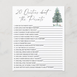 20 Vragen over de wedstrijd Parents baby shower