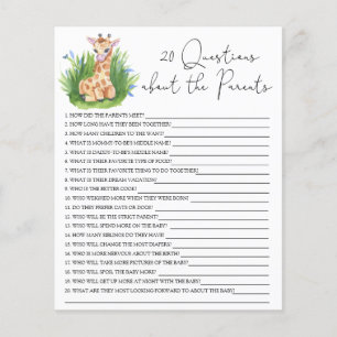 20 Vragen over de wedstrijd Parents baby shower