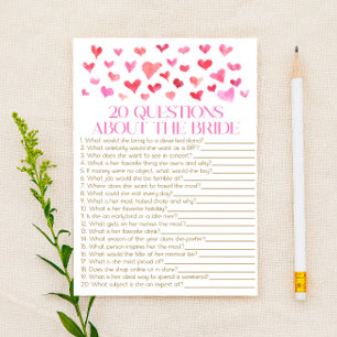 20 Vragen over het spel van het Bride Vrijgezellen Briefpapier