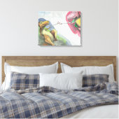 20"x16"x1.5"Uitgerekt Canvas "Creatie van T-Rex" (Insitu (Slaapkamer))