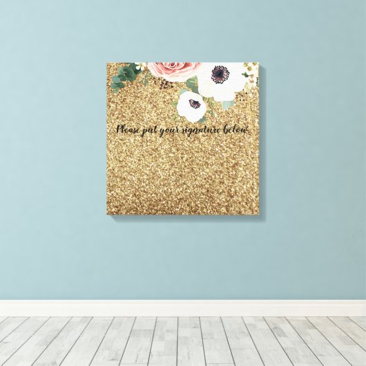 20 x20 inch Handtekening Canvas Geometric Garden R (Insitu (Houten vloer))