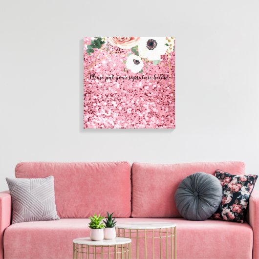 20 x20 inch Handtekening Canvas Geometric Garden R (Insitu (Woonkamer))