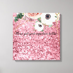 20 x20 inch Handtekening Canvas Geometric Garden R Afdruk