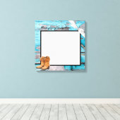 20 "x20" Signature Canvas Blauwe Houten Schuur Deu (Insitu (Houten vloer))