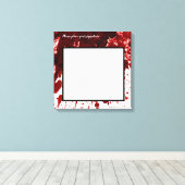 20 "x20" Signature Canvas Bloed Splatter Vampire G Afdruk (Insitu (Houten vloer))