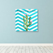 20 "x20" Signature Canvas Boho Cacti Cactus Succul (Insitu (Houten vloer))
