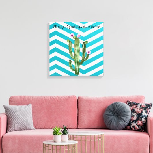 20 "x20" Signature Canvas Boho Cacti Cactus Succul (Insitu (Woonkamer))