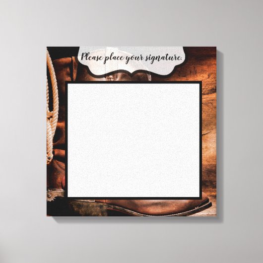 20 "x20" Signature Canvas Cowboy laarzen Schuur Ho (Voorkant)
