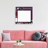 20 "x20" Signature Canvas Plum Paarse Rozen Goud G (Insitu (Woonkamer))