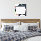 20 "x20" Signature Canvas Witte Bloemen op D (Insitu (Slaapkamer))