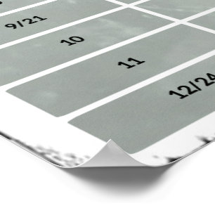 20 x 10 inch, robuust Poster met tussenpozen van g