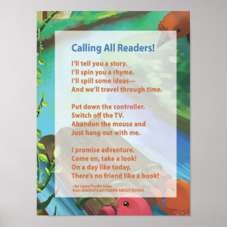 20 x 16 "Alle lezers bellen" Storytime Poster - 2