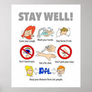 20 x 16-inch STAY WELL-Poster Poster