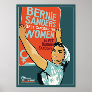  20 x 28-inch Poster Vrouwen voor Bernie