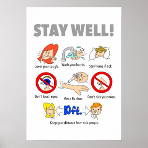 20 x 28-inch STAY WELL-Poster Poster