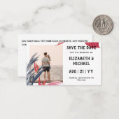 20 x BUDGET Foto Opslaan Datum Pampas Gras Tropisc Notitiekaartje (Voorkant / Achterkant in situ)