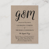 20 x Budget PHOTO Mariage Invitations avec ENVL. (Devant)