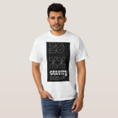 20 XX GRAVITY B&W DESIGN OP T-shirt (Voorkant volledig)