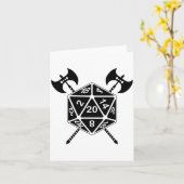 20-zijdige matrijs met assen Blanco Kaart (Gele Bloem)