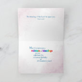 20e anniversaire Carte religieuse Bénédiction arc- (Intérieur)