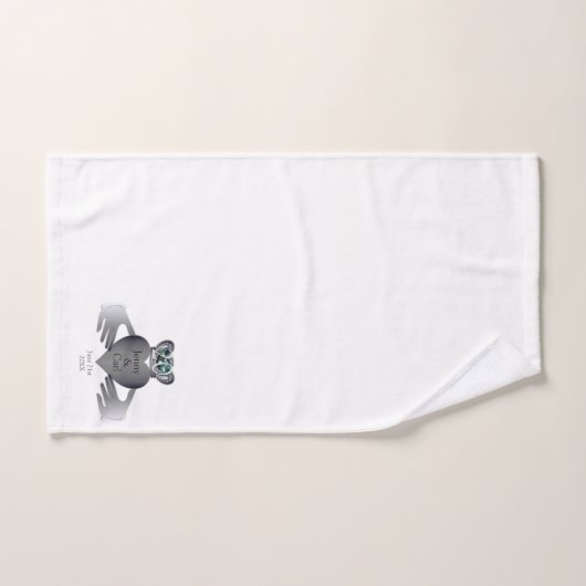 20e anniversaire du Mariage Claddaugh (Serviette à main)