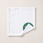 20e anniversaire du Mariage Heart Emerald Green (Gant de toilette)