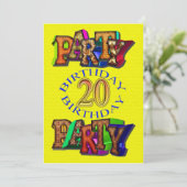20e anniversaire invitation (Debout devant)