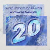 20e anniversaire invitation (Devant / Derrière)