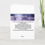 20e anniversaire Joyeux design de carte d'annivers (Dos)