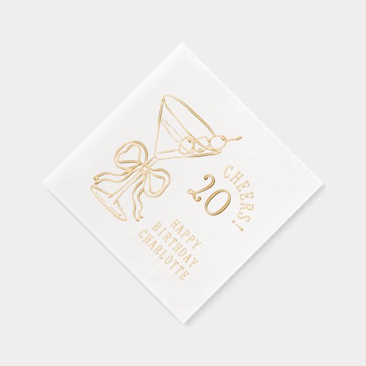 20e anniversaire Martini Cheers Vingt Personnalisé (Droite)