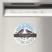 20e bruiloft Jubileum, Bluebirds of a Feather Magneet (Insitu (Vaatwasser))