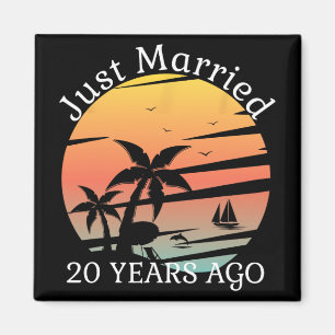 20e bruiloft Jubileum cruise net getrouwd 20 jaar Magneet
