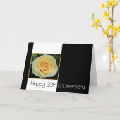 20e bruiloft Jubileum - Gele Rose Kaart (Gele Bloem)