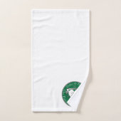 20e bruiloft Jubileum Heart Emblem Emerald Bad Handdoek (Handdoek)