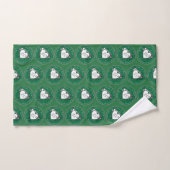 20e bruiloft Jubileum Heart Emerald Green Bad Handdoek (Handdoek)