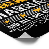 20e bruiloft Jubileum Shirt koppels Echtgenoot Wif Poster (Hoek)