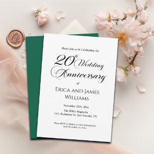 20e Chinees Jubileum Elegant Script Kaart
