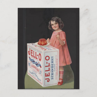 20E EEUW POSTER ART JELLO GIRL BRIEFKAART