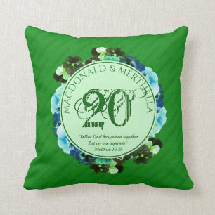 20e EMERALD bruiloft Jubileum   Christelijk Kussen